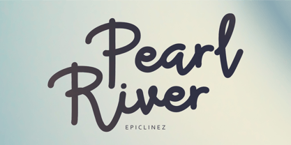 Pearl River Font Poster 1