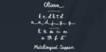 Ollieva Font Poster 6