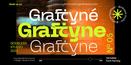 Graftyne Display Font Poster 2