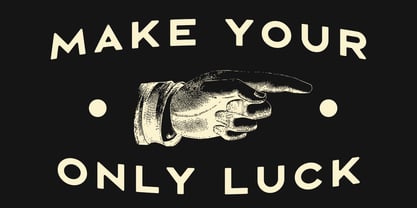 Luck Flag Font Poster 2