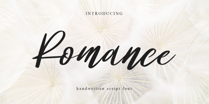 Romance Script Font Poster 1