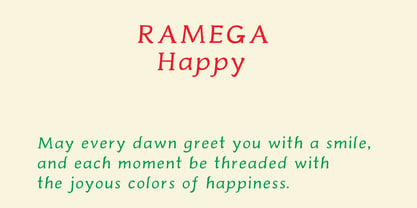 Ramega Happy Font Poster 1