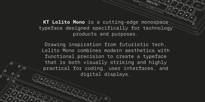 KT Lolito Mono Font Poster 2