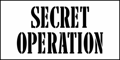 Secret Operation JNL Font Poster 2