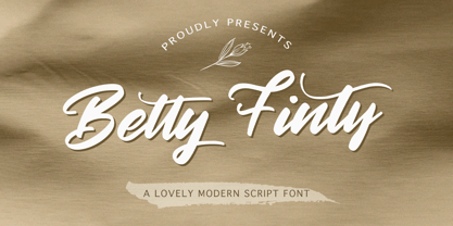 Betty Finty Font Poster 1