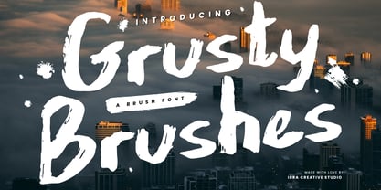 Grusty Brushes Font Poster 1
