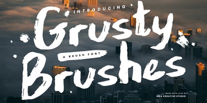 Grusty Brushes Fuente Póster 1