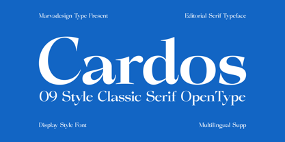 Cardos Font Poster 1