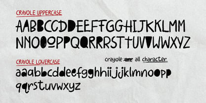Crayole Font Poster 8