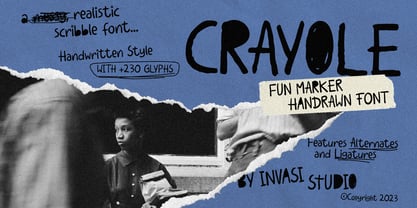 Crayole Font Poster 1