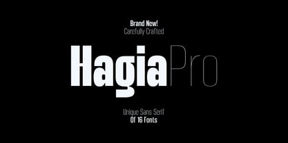 Hagia Pro Font Poster 1