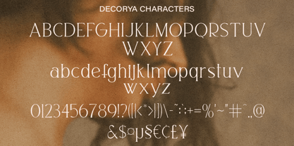 Decorya Font Poster 12