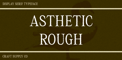 Asthetic Rough Font Poster 1