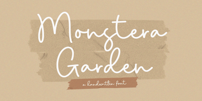 Monstera Garden Fuente Póster 1