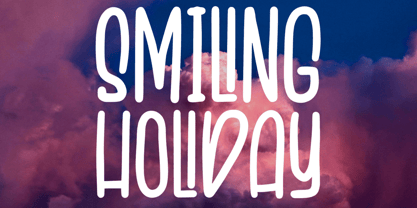 Smiling Holiday Font Poster 1