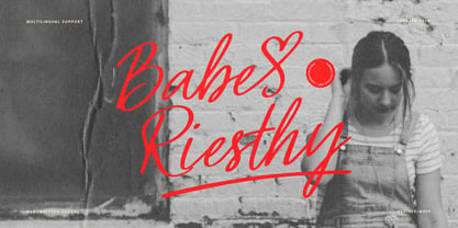 Babe Riesthy Font Poster 1