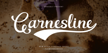 Garnesline Font Poster 1