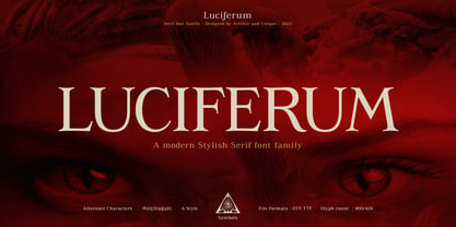 Luciferum Font Poster 2