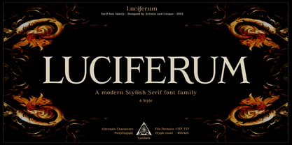 Luciferum Font Poster 1