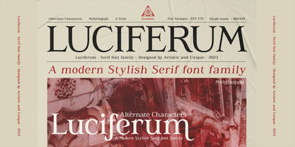 Luciferum Font Poster 3
