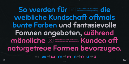ND Nudel Font Poster 11