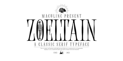 Zoeltain Classic Serif Font Fuente Póster 1