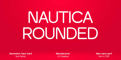 Nautica Rounded Font Poster 1
