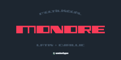 Monore Font Poster 1