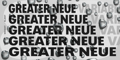 Greater Neue Variable Fuente Póster 1