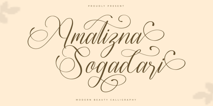 Amatizna Sogadari Font Poster 1