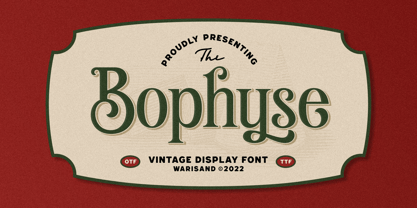 Bophyse Font Poster 1
