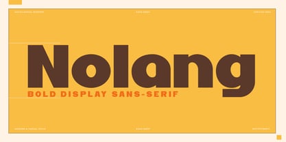 Nolang Font Poster 1