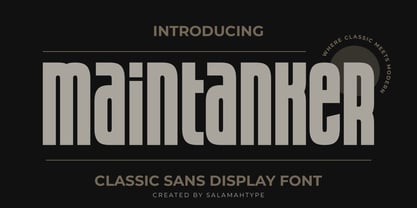 Maintanker Font Poster 1