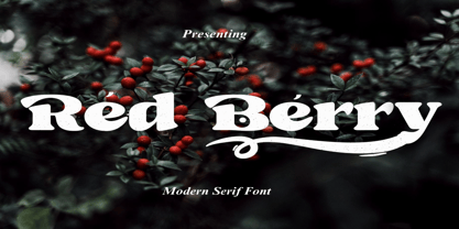 Red Berry Font Poster 1