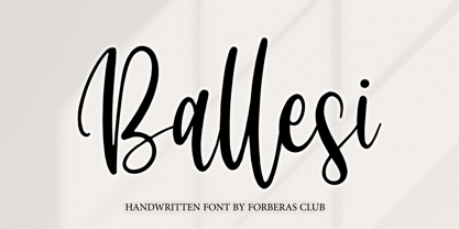 Ballessi Font Poster 1