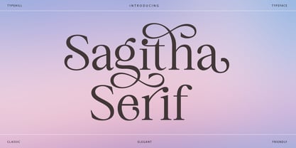 Sagitha Serif Font Poster 1
