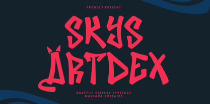 Skys Artdex Font Poster 1