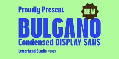 Bulgano Font Poster 1