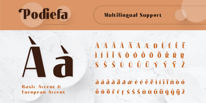 Podiefa Font Poster 10