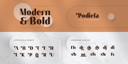 Podiefa Font Poster 5