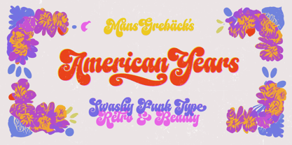 American Years Font Poster 1