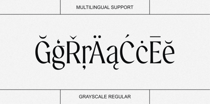 Grayscale Font Poster 10