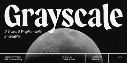 Grayscale Font Poster 1