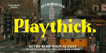 Playthick Font Poster 1