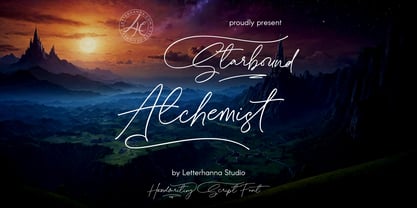 Starbound Alchemist Font Poster 1