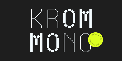 Krom Mono Font Poster 1