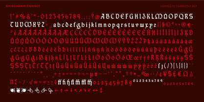 Steinschaber Font Poster 14