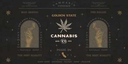 CANNABIS Company Font Poster 3
