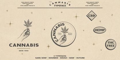 CANNABIS Company Font Poster 4