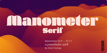 Manometer Serif Font Poster 1